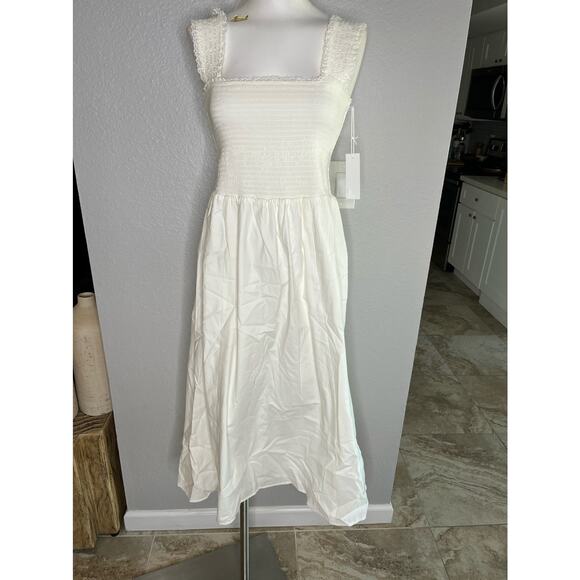 Reformation Villa Smocked Stretch Cotton Sundress - Picture 5 of 11